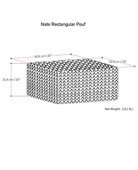 Valmon Square Pouf