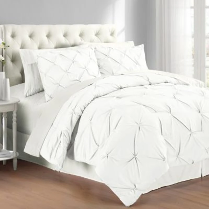 Cathay Home Inc. Premium Collection Pintuck Comforter Sets