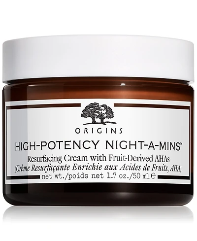 Origins High-Potency Night-a-Mins Resurfacing Cream with Fruit-Derived AHAs, 1.7 oz.