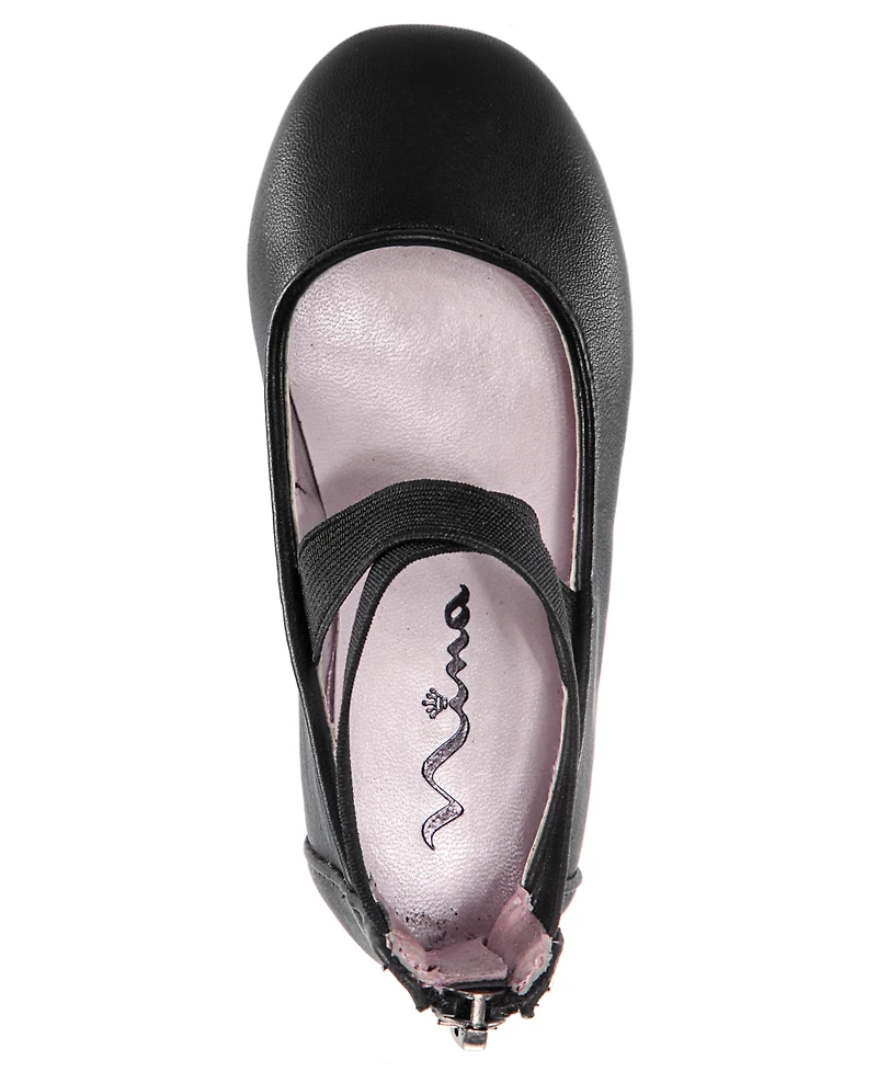 Nina Big Girls Marissa Crisscross Ankle Strap Ballet Flat