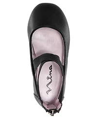 Nina Big Girls Marissa Crisscross Ankle Strap Ballet Flat