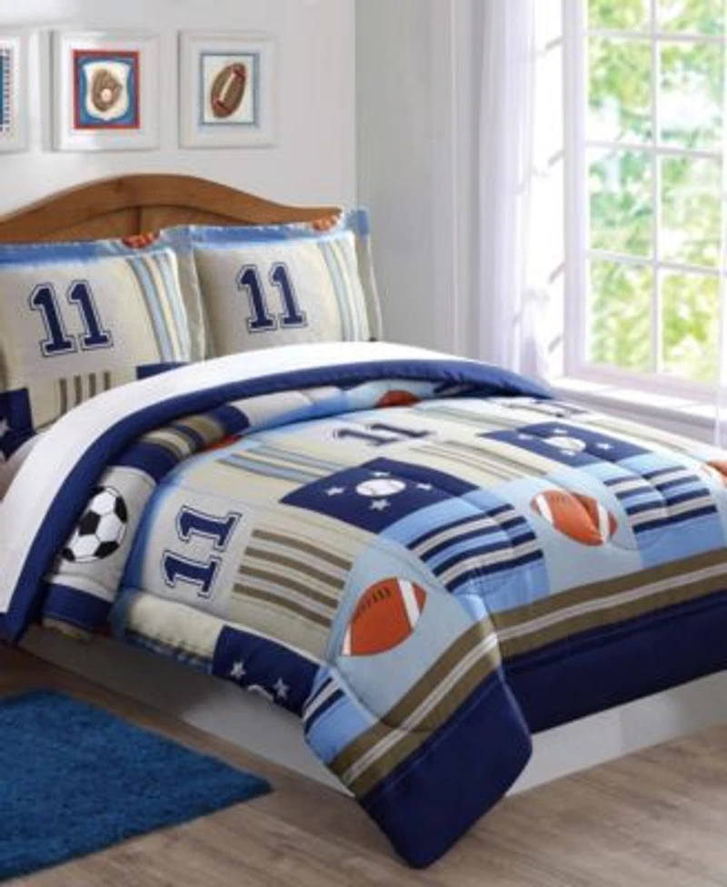 My World Denim Khaki Sports Comforter Sets