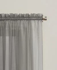 Sheer Voile Rod Pocket Curtain Panel