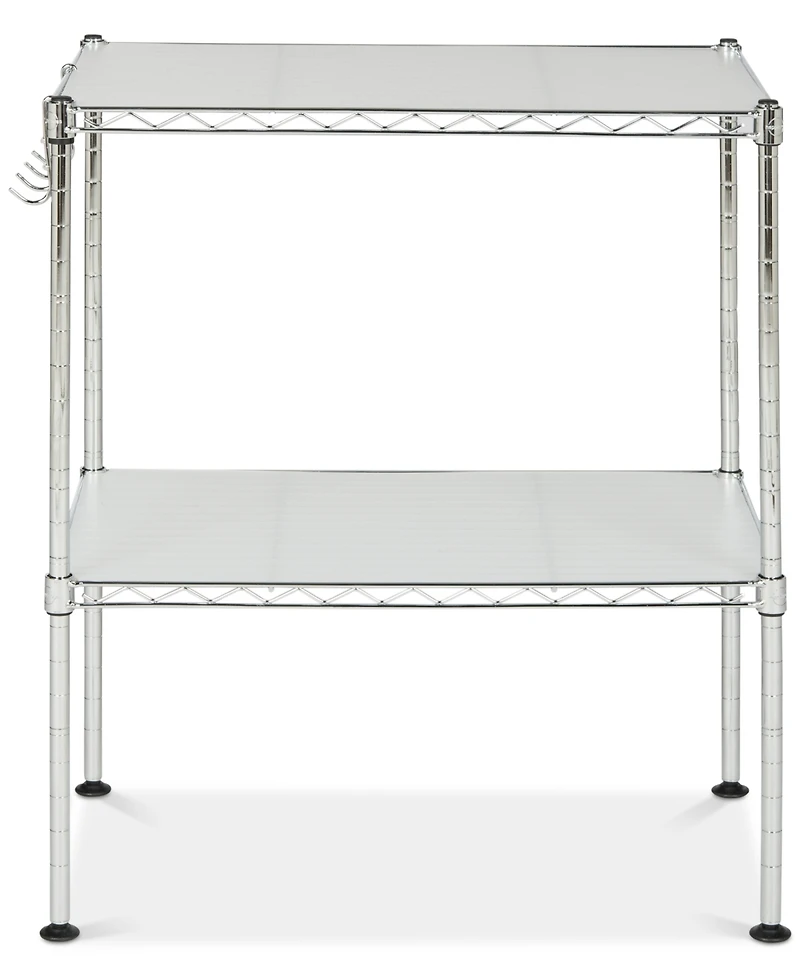 Lucien 2-Tier Chrome Wire Microwave Rack