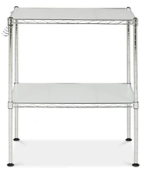 Lucien 2-Tier Chrome Wire Microwave Rack