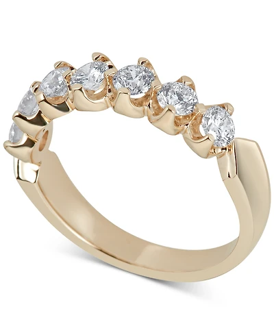 Certified Diamond Scalloped Ring (1 ct. t.w.) in 14k White Gold