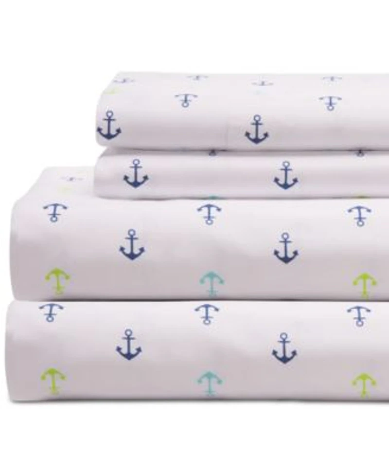 Beatrice Home Fashions Coastal Printed Sheet Sets