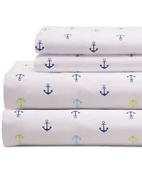 Beatrice Home Fashions Coastal Printed Sheet Sets