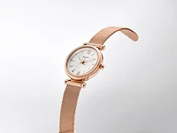 Fossil Women's Mini Carlie Stainless Steel Mesh Bracelet Watch 28mm