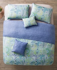 Vcny Home Harmony Reversible 5-Pc. Quilt Set, Full/Queen