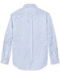Polo Ralph Lauren Big Boys Plaid Cotton Poplin Shirt