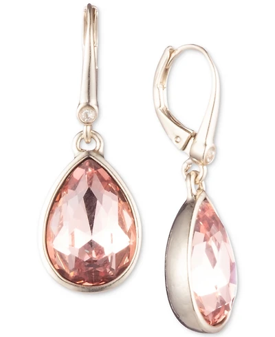 Dkny Stone Teardrop Lever Back Earrings, Created for Macy's