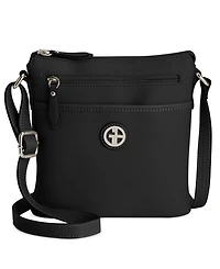Giani Bernini Pebble North South Small Crossbody, Exclusively at Macy's