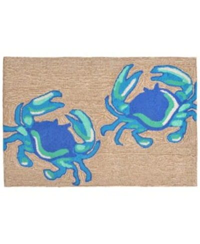 Liora Manne Front Porch Indoor Outdoor Crabs Area Rugs