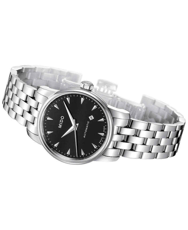 Mido Women's Swiss Automatic Baroncelli Stainless Steel Bracelet Watch 29mm