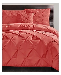 Vcny Home Carmen Pintuck 4 Piece Comforter Set, Queen