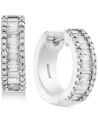 Effy Diamond Baguette Hoop Earrings (1 ct. t.w.) 14k White Gold or Yellow