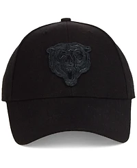 '47 Brand Chicago Bears Black & Black Mvp Strapback Cap