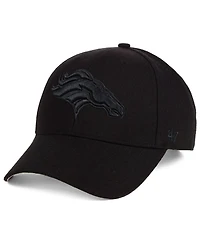 '47 Brand Denver Broncos Black & Black Mvp Strapback Cap