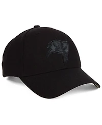 '47 Brand Tampa Bay Buccaneers Black & Black Mvp Strapback Cap
