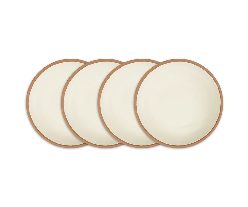 Q Squared Potter Terracotta Melaboo 4-Pc. Salad Plate Set