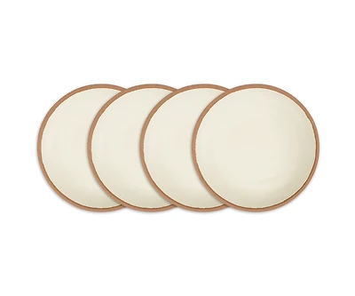 Q Squared Potter Terracotta Melaboo 4-Pc. Salad Plate Set