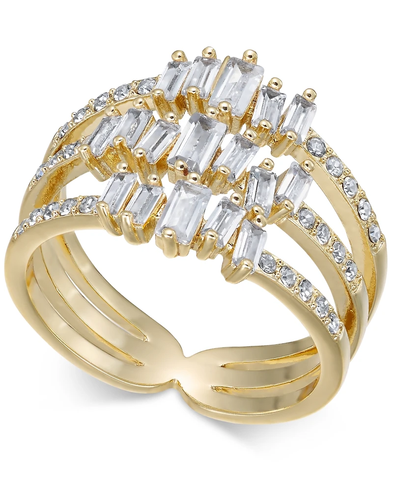 I.n.c. International Concepts Gold-Tone Crystal Stack Ring, Created for Macy's