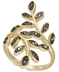 I.n.c. International Concepts Crystal Leaf Wrap Ring, Created for Macy's