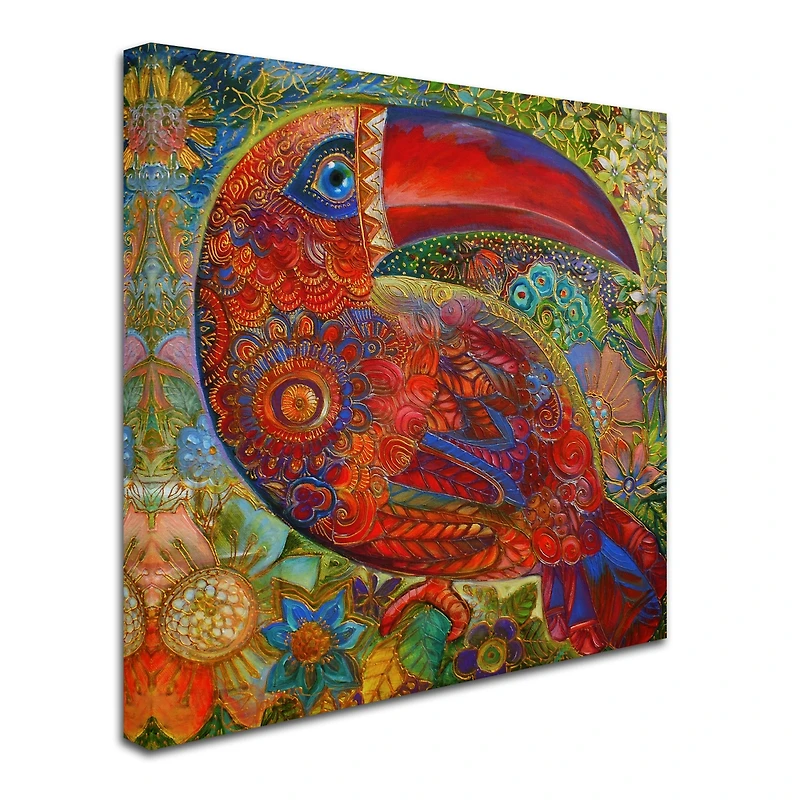 Oxana Ziaka 'Toucan Deco' Canvas Art - 35" x 35" x 2"