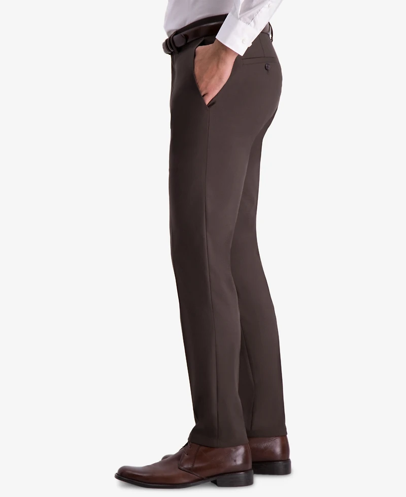 Kenneth Cole Reaction Men's Slim-Fit Shadow Check Dress Pants