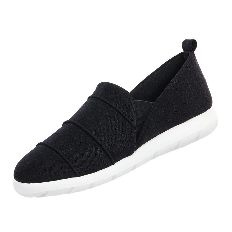 Zenz from Isotoner Women's Indoor/Outdoor Pintuck Lauren Slip-Ons