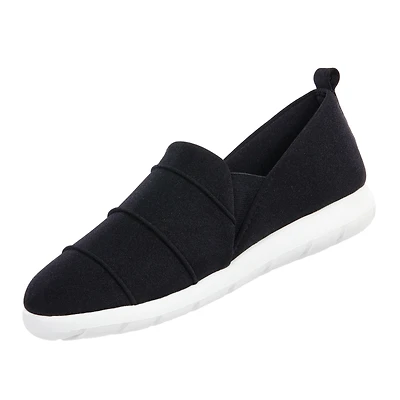 Zenz from Isotoner Women's Indoor/Outdoor Pintuck Lauren Slip-Ons