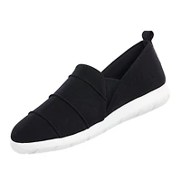 Zenz from Isotoner Women's Indoor/Outdoor Pintuck Lauren Slip-Ons
