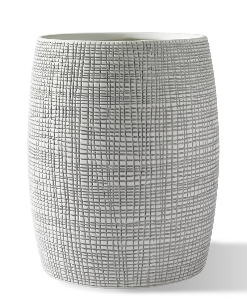 Cassadecor Cestino Embossed Porcelain Wastebasket