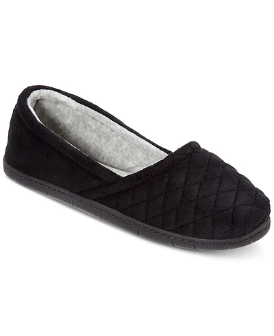 Dearfoams Women's Katie Velour Closed Back Slipper