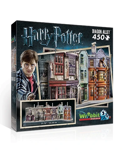 Wrebbit Harry Potter Collection - Diagon Alley 3D Puzzle- 450 Pieces