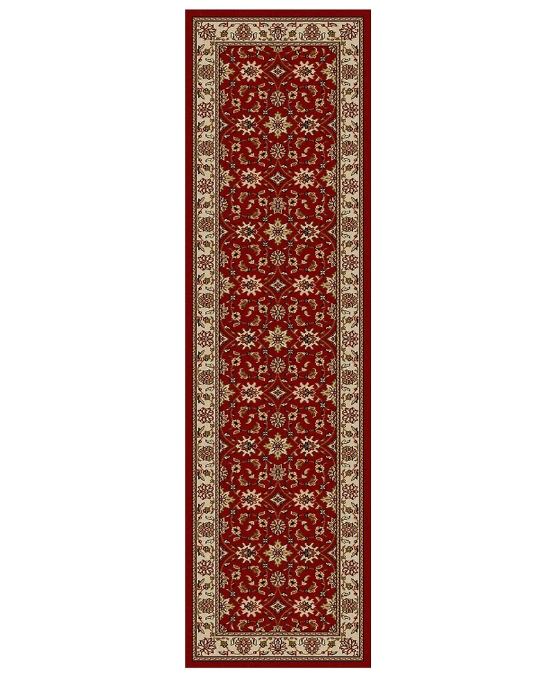 Closeout!! Km Home Pesaro Meshed Red 2'2" x 7'7" Runner Area Rug