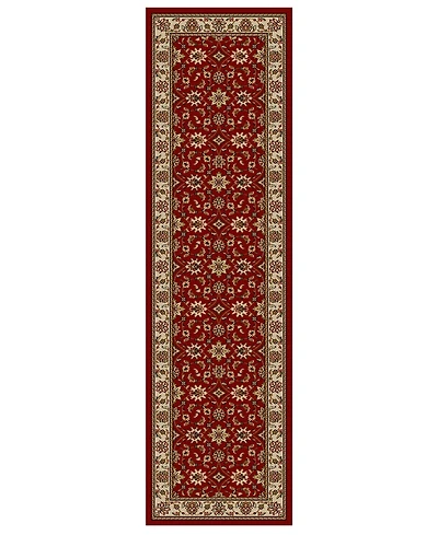 Closeout!! Km Home Pesaro Meshed Red 2'2" x 7'7" Runner Area Rug