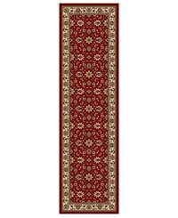Closeout!! Km Home Pesaro Meshed Red 2'2" x 7'7" Runner Area Rug