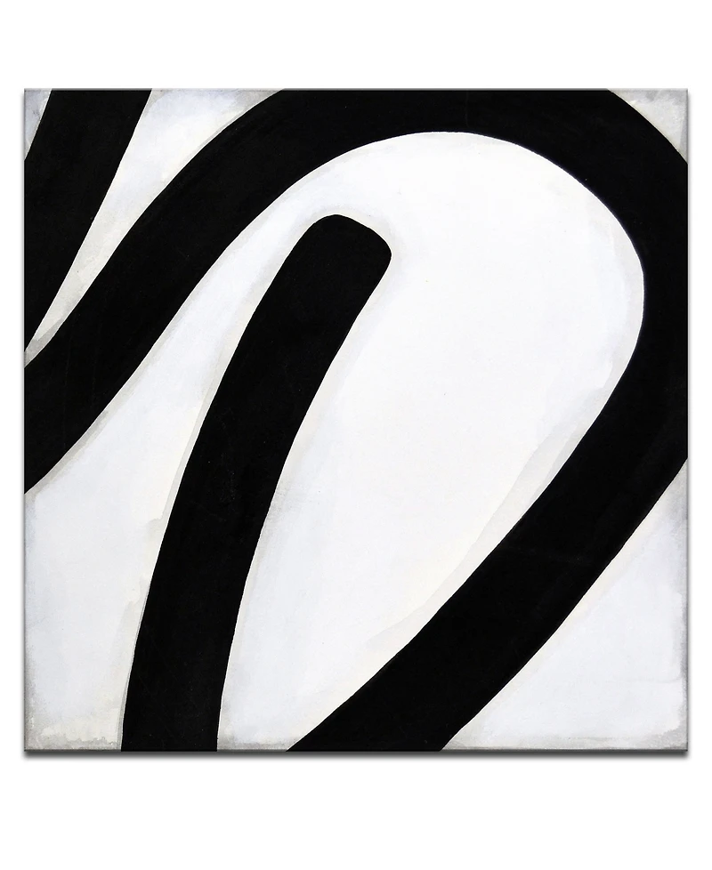Ready2HangArt, 'Lines Ii' Shape Canvas Wall Art, 40x40"