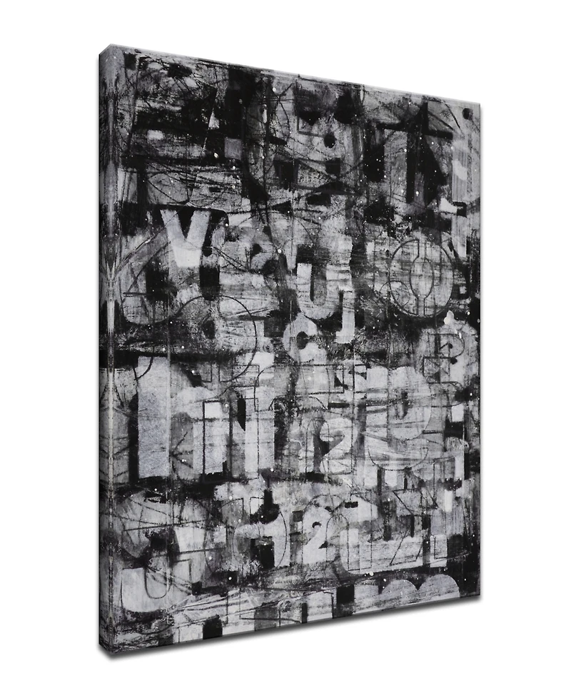Ready2HangArt, 'Street Smart I' Abstract Canvas Wall Art, 40x30"