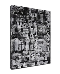 Ready2HangArt, 'Street Smart I' Abstract Canvas Wall Art, 40x30"