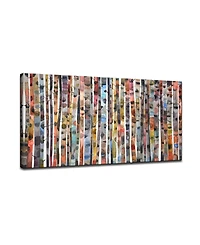 Ready2HangArt, 'Birch Forest' Abstract Canvas Wall Art Set,24x48"