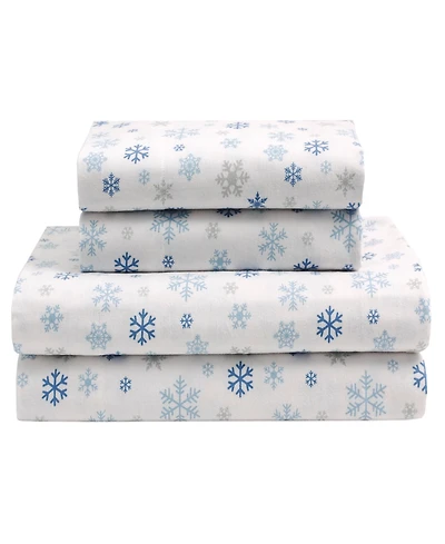 Winter Nights Cotton Flannel King Sheet Set