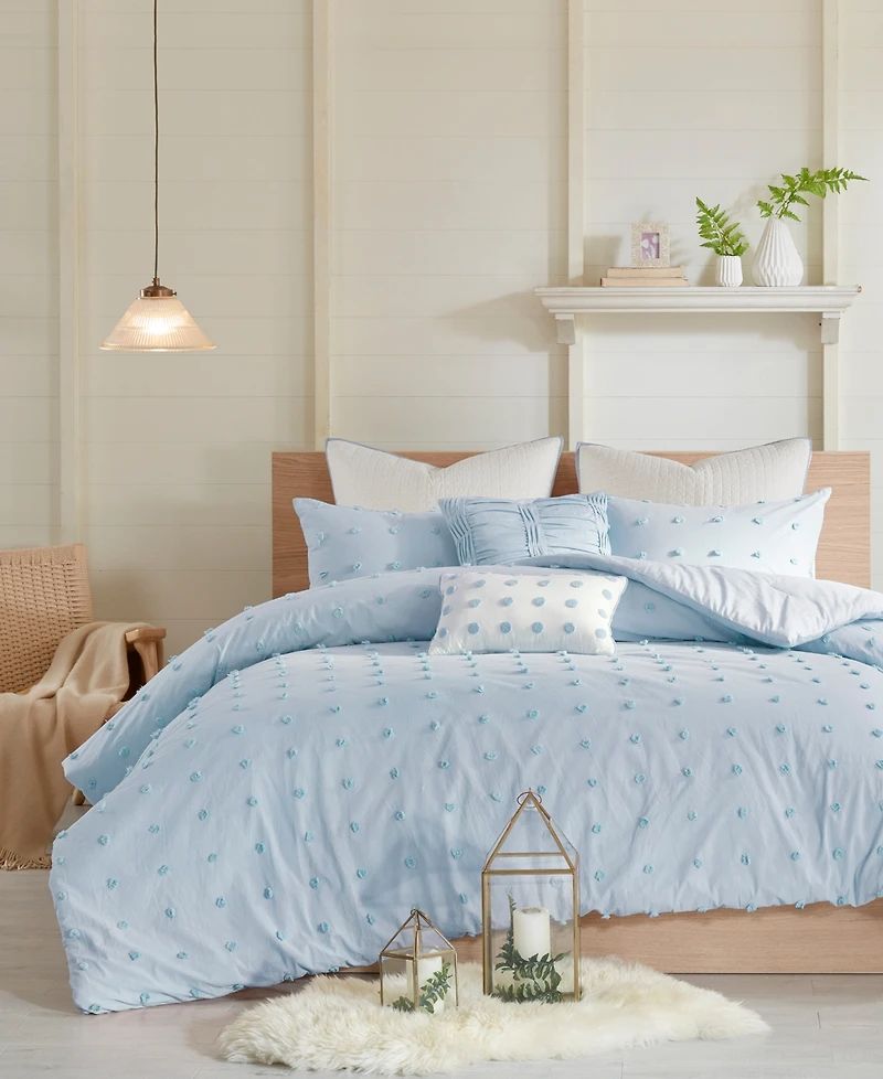 Intelligent Design Brooklyn Jacquard Cotton -Pc. Comforter Set