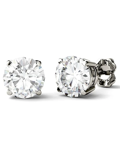 Moissanite Stud Earrings (3 ct. t.w. Diamond Equivalent) in 14k White or Yellow Gold