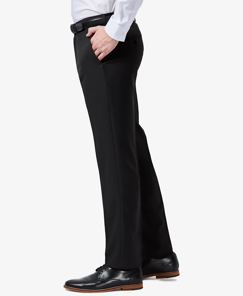 Haggar Men's Premium Comfort Slim-Fit Performance Stretch Flat-Front Dress Pants