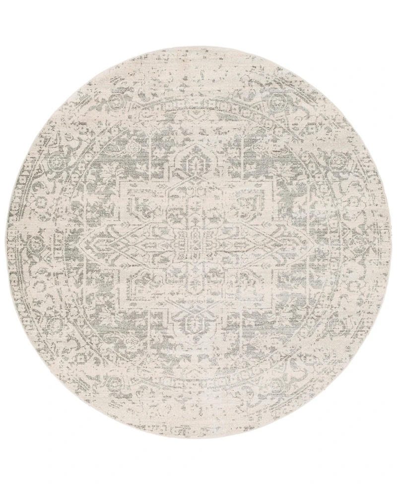 Livabliss Harput Hap-1024 Gray 5'3" Round Area Rug