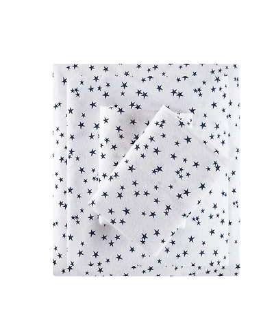 Intelligent Design Novelty Printed Flannel -Pc. Sheet Set