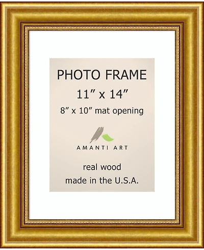 Amanti Art Townhouse Gold 11" X 14" Matted to 8" X 10" Opening Wall Picture Photo Frame